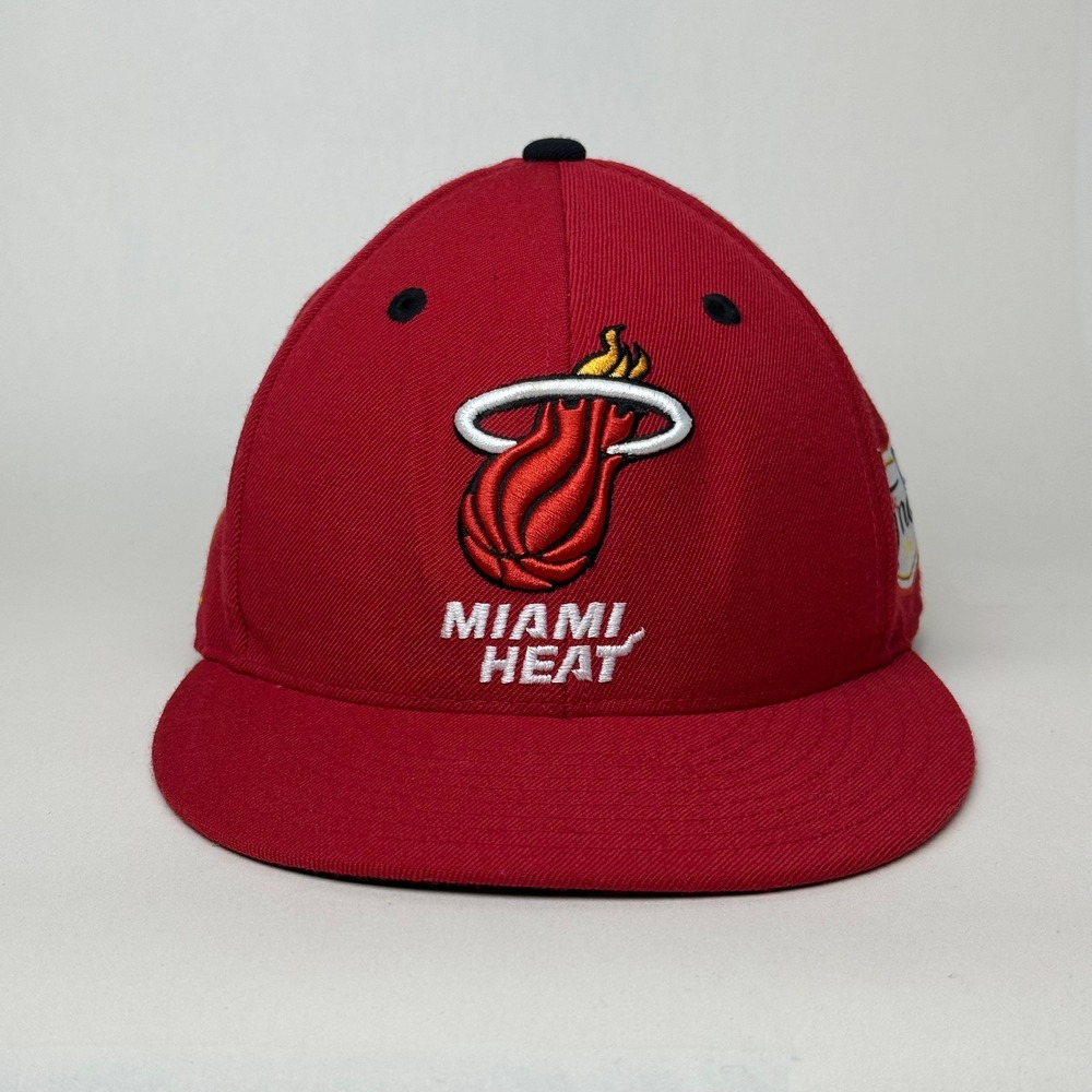 Mitchell & Ness Miami Heat Hat Mens 7 1/8 Red 2006 NBA Finals Fitted Cap NBA